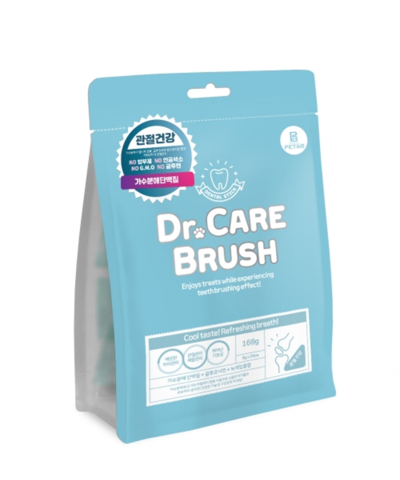 닥터케어브러쉬 관절건강 Natural Dental treats for dogs- Joint care, Breath, Gums and Plaque made in Korea (1pack)