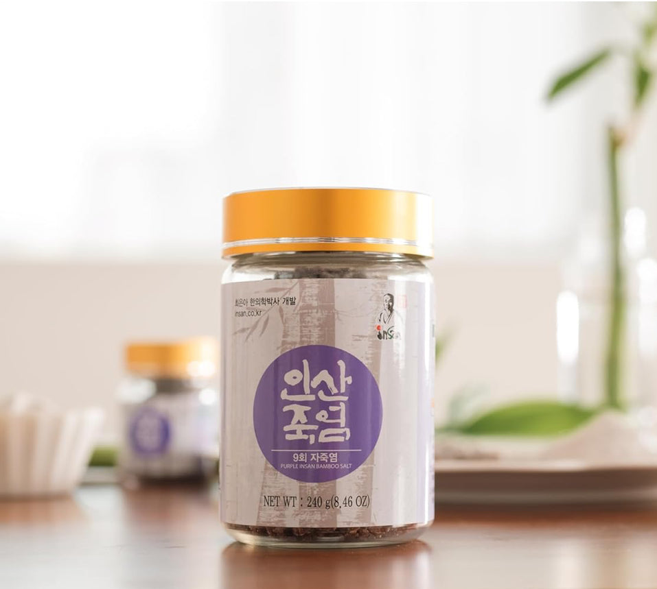 (1+1)Insan Bamboo Salt Ultimate Purple 9X Roasted Crystal 240g