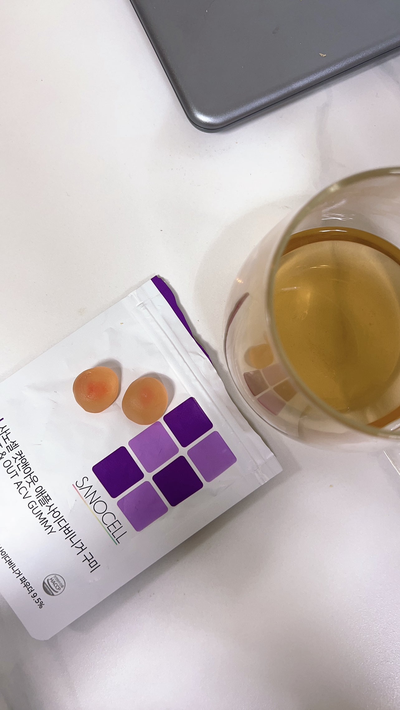 사노셀 컷앤아웃 애플사이다비니거 구미 (Cut&Out Apple Cider Vinegar GUMMY)