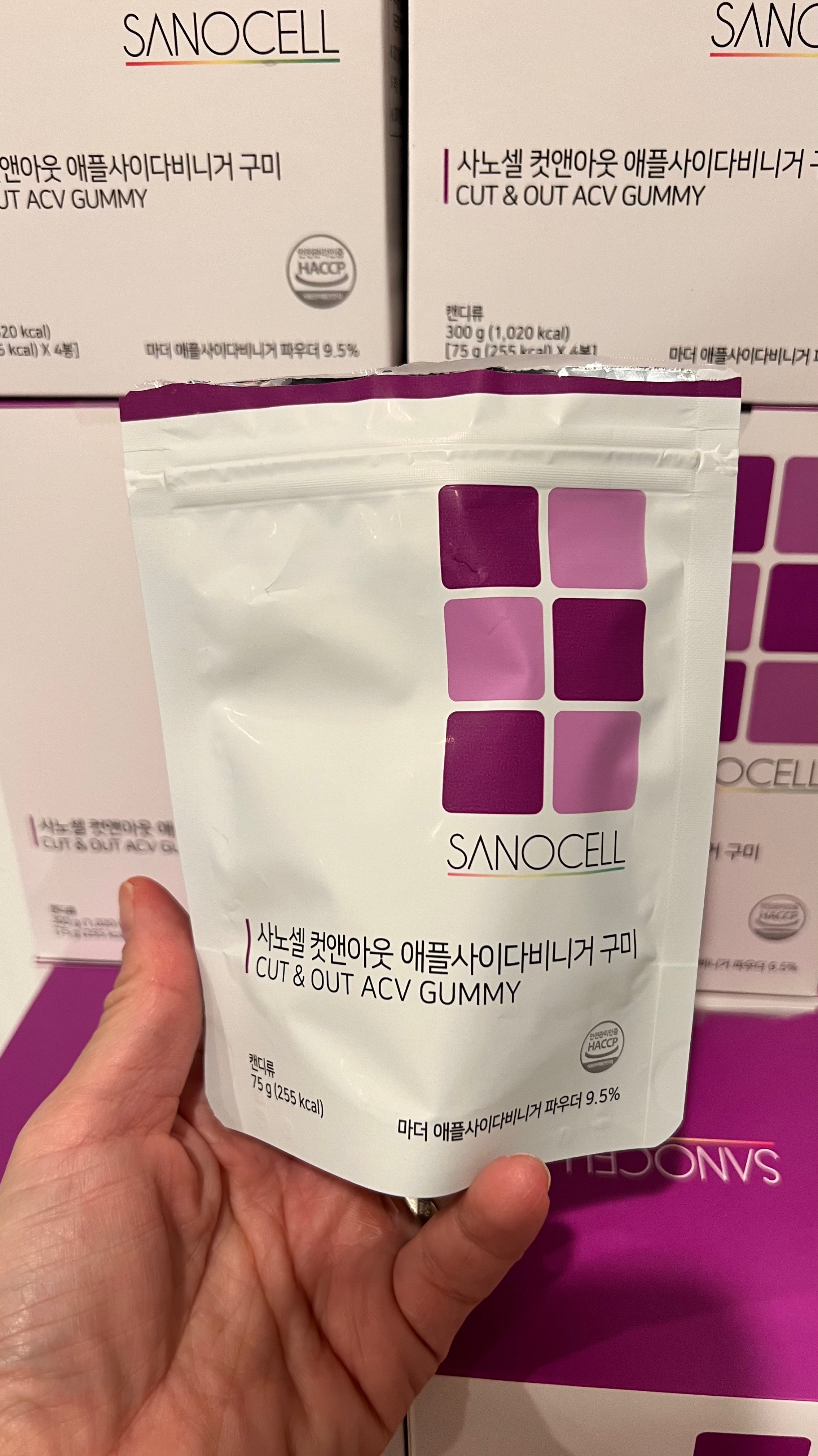 사노셀 컷앤아웃 애플사이다비니거 구미 (Cut&Out Apple Cider Vinegar GUMMY)