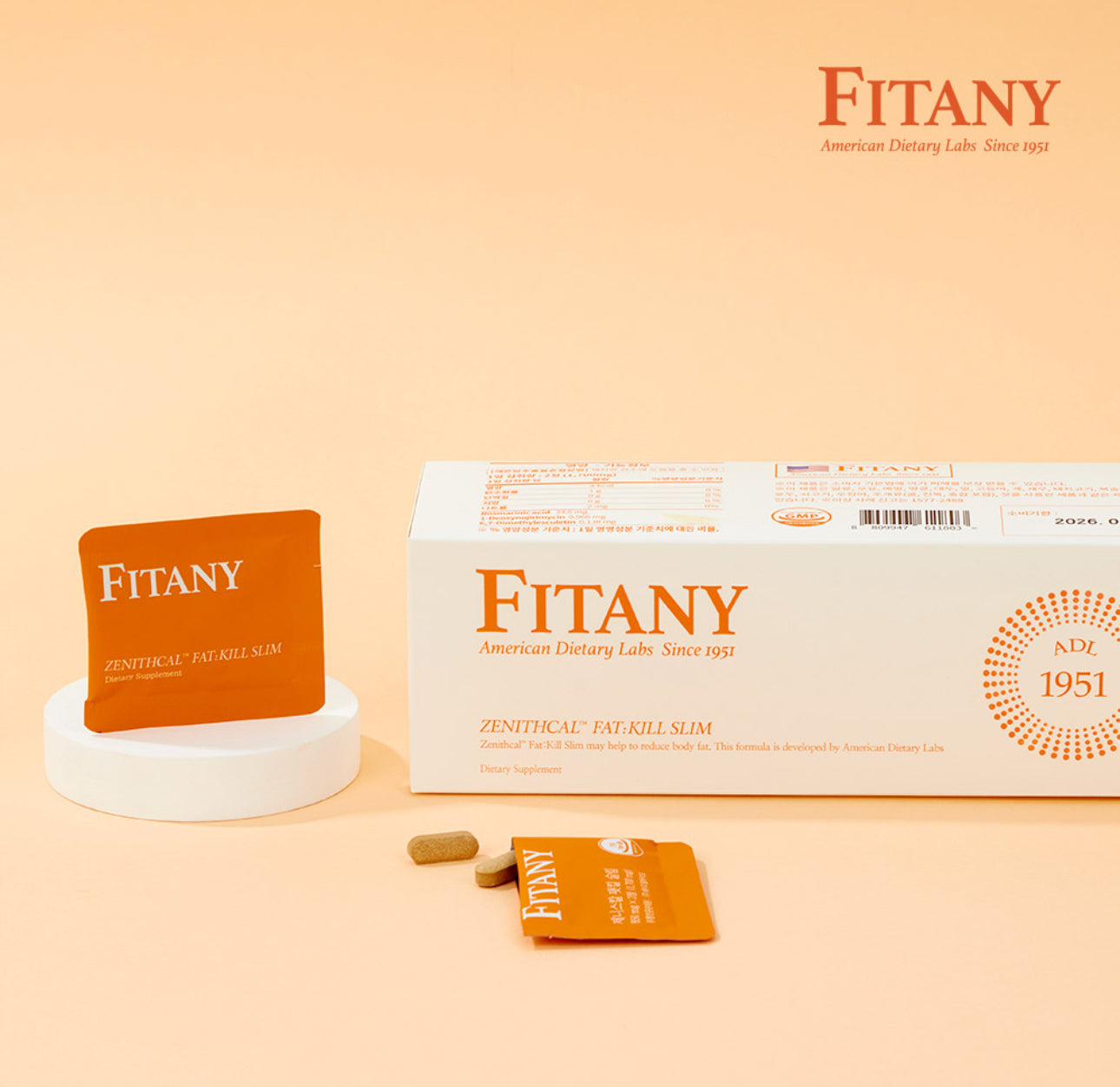 Fitany OB-X 레몬밤 피타니 제니스칼 팻킬 슬림(정제) 3개월치