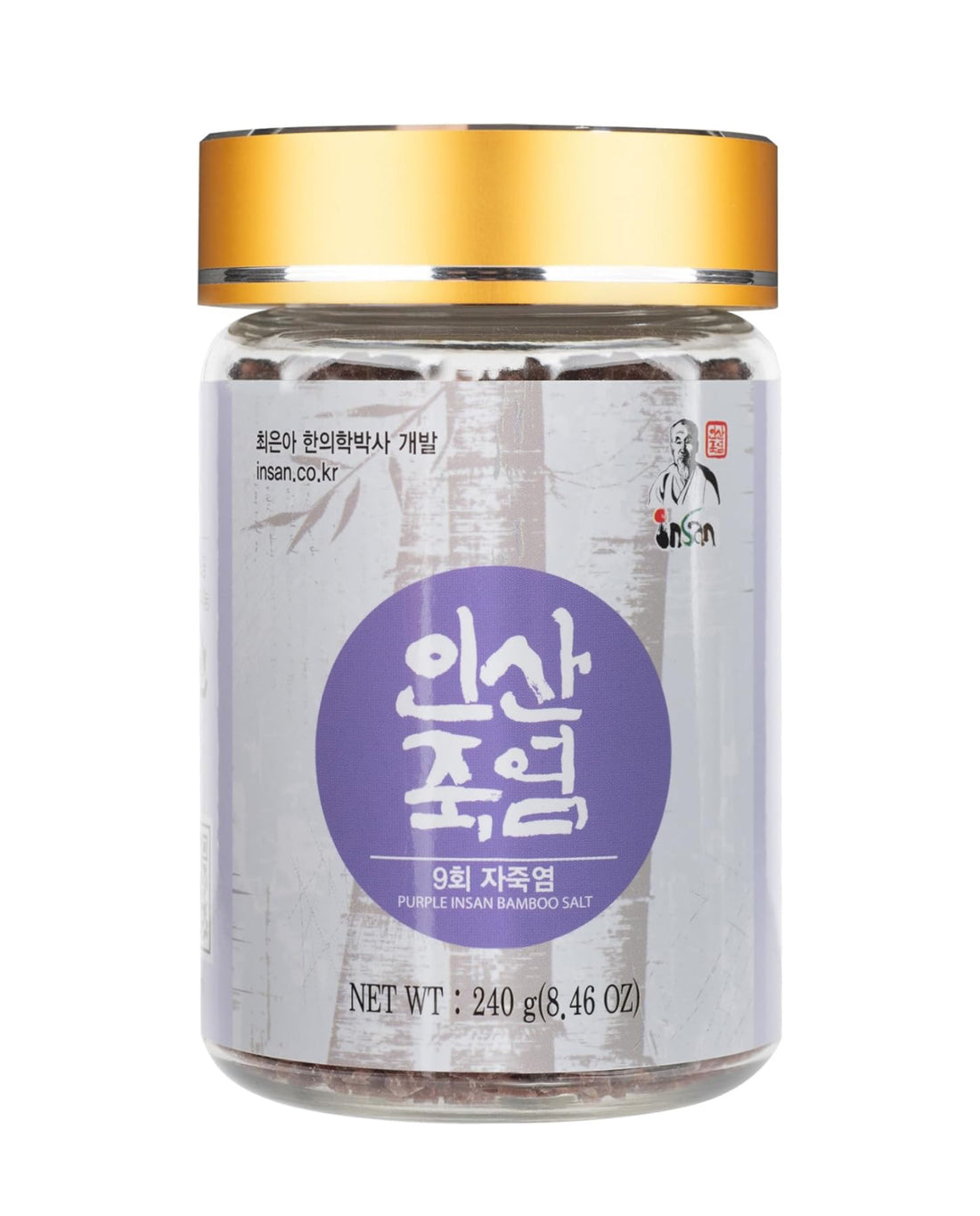 (1+1)Insan Bamboo Salt Ultimate Purple 9X Roasted Crystal 240g