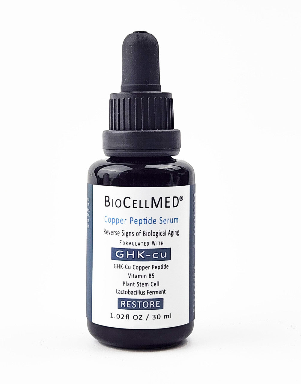 BioCellMED GHK-cu Copper Peptide Face Serum with Plant Stem Cell