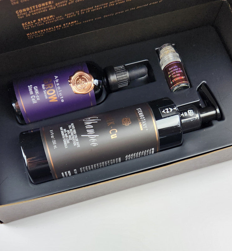 Absolute GHK-cu Stem Cells & Peptide Hair Growth Serum and Shampoo MTS Set