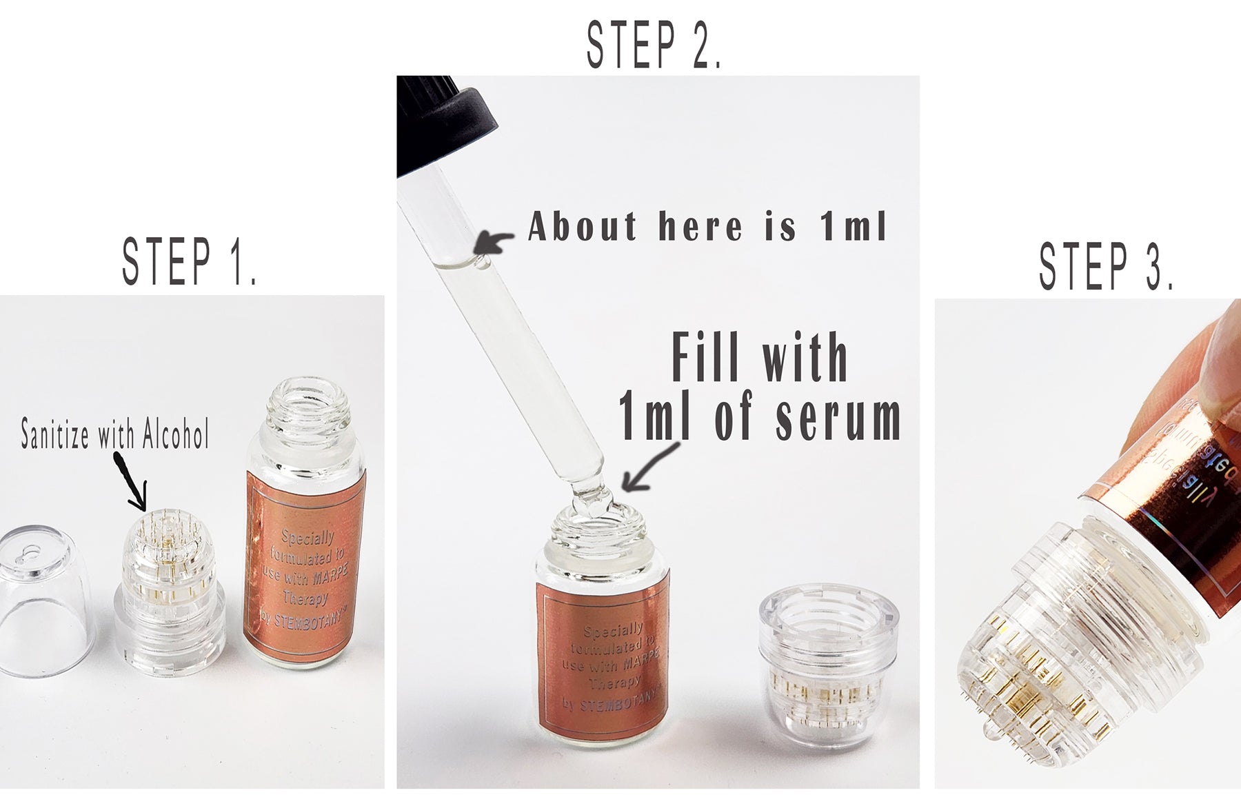 Absolute GHK-cu Stem Cells & Peptide Hair Growth Serum and Shampoo MTS Set