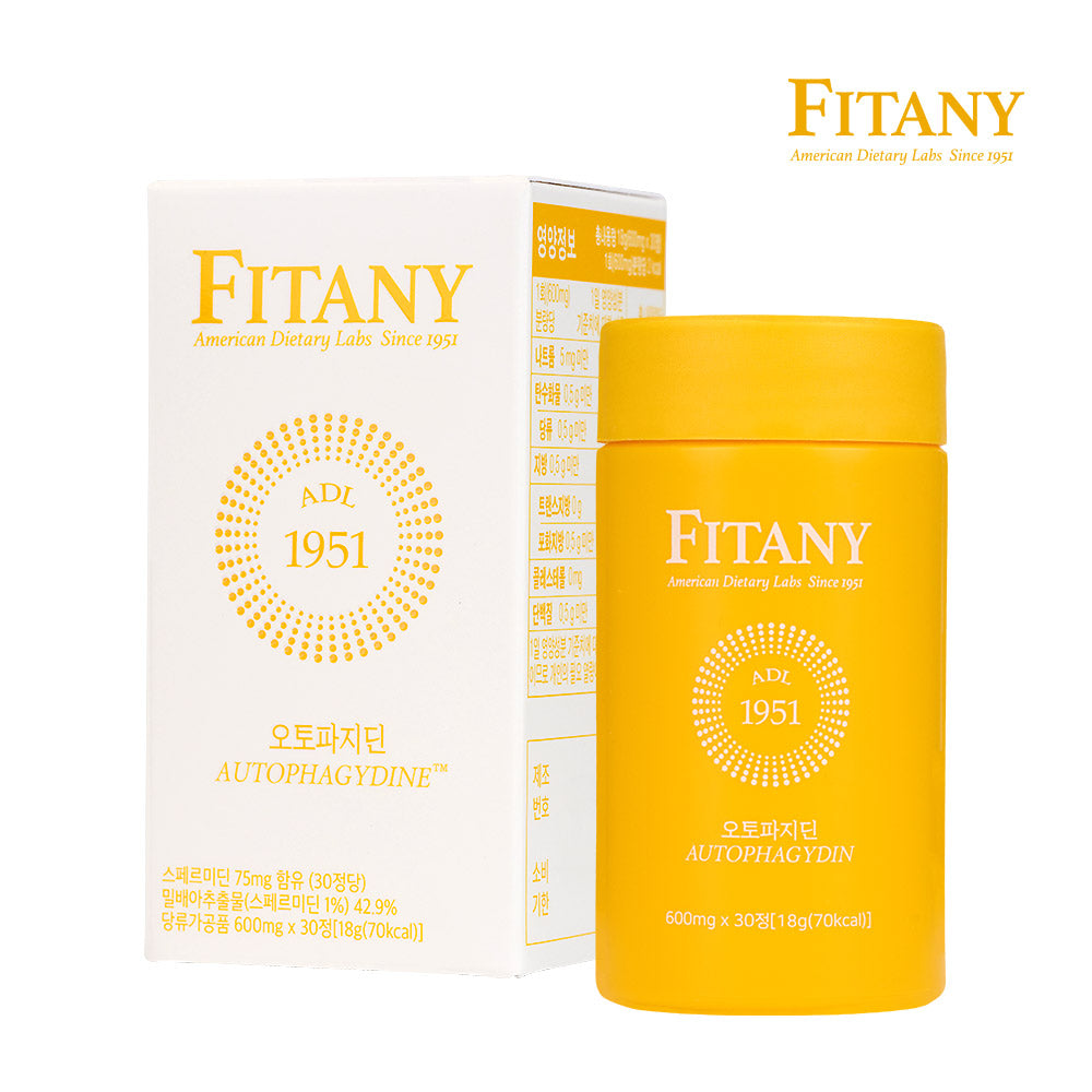 [1박스 30정] 피타니 오토파지딘 저속노화 세포청소 스페르미딘