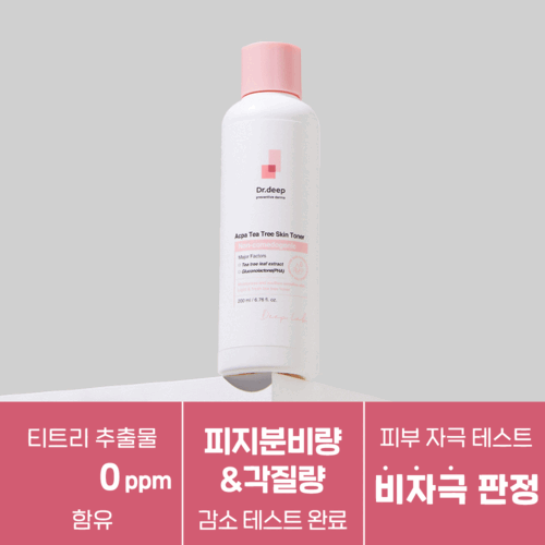 닥터딥 아크파 트러블 진정토너 Acpa Tea Tree Skin Toner for Acne skin 200ml