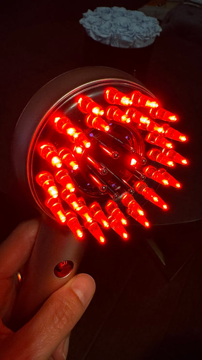 두피마사지기 루제라 레드빔 클리닉급 광선 홈케어 근적외선 LED EMS 두피클렌징 윤곽리프팅 두피관리