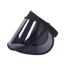 Görseli Galeri görüntüleyiciye yükleyin, 자외선차단모자 썬캡 99.9% UV 햇빛차단 투명 썬바이저 2개 (검정) Suncap, Solar visor hat 2sets (black)
