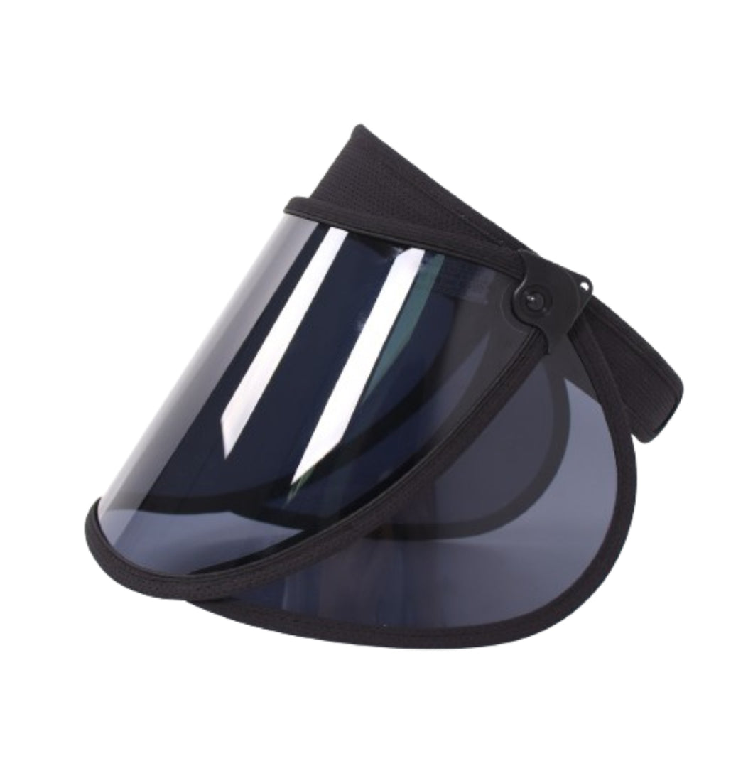 자외선차단모자 썬캡 99.9% UV 햇빛차단 투명 썬바이저 2개 (검정) Suncap, Solar visor hat 2sets (black)