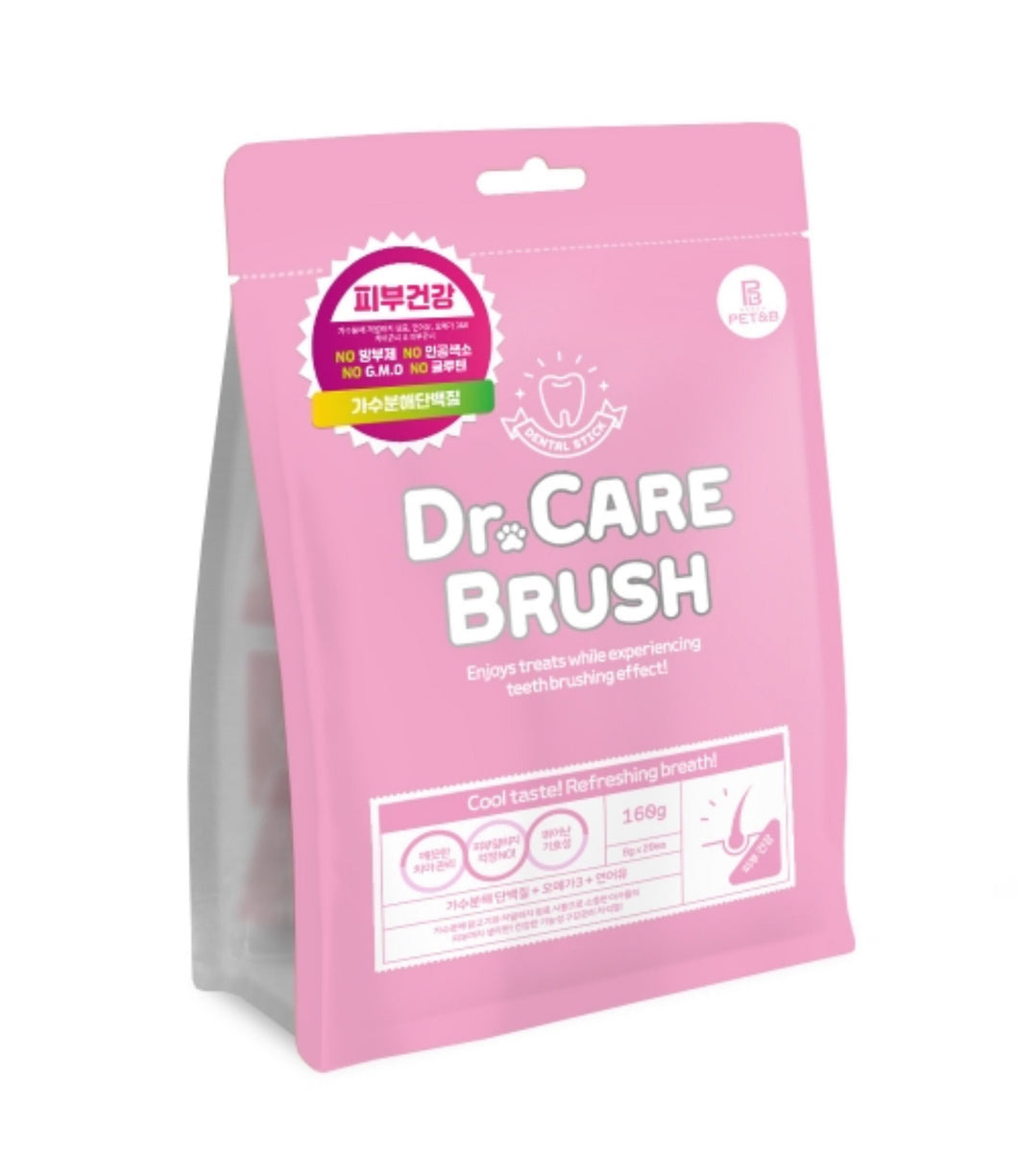 닥터케어브러쉬 피부건강 Natural Dental treats for dogs- Skin care, Breath, Gums and Plaque made in Korea (1pack)