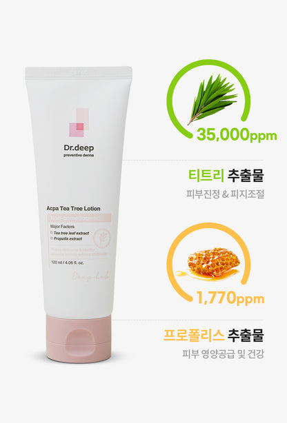 닥터딥 아크파 트러블 진정로션 Acpa Tea Tree Lotion for Acne skin 120ml